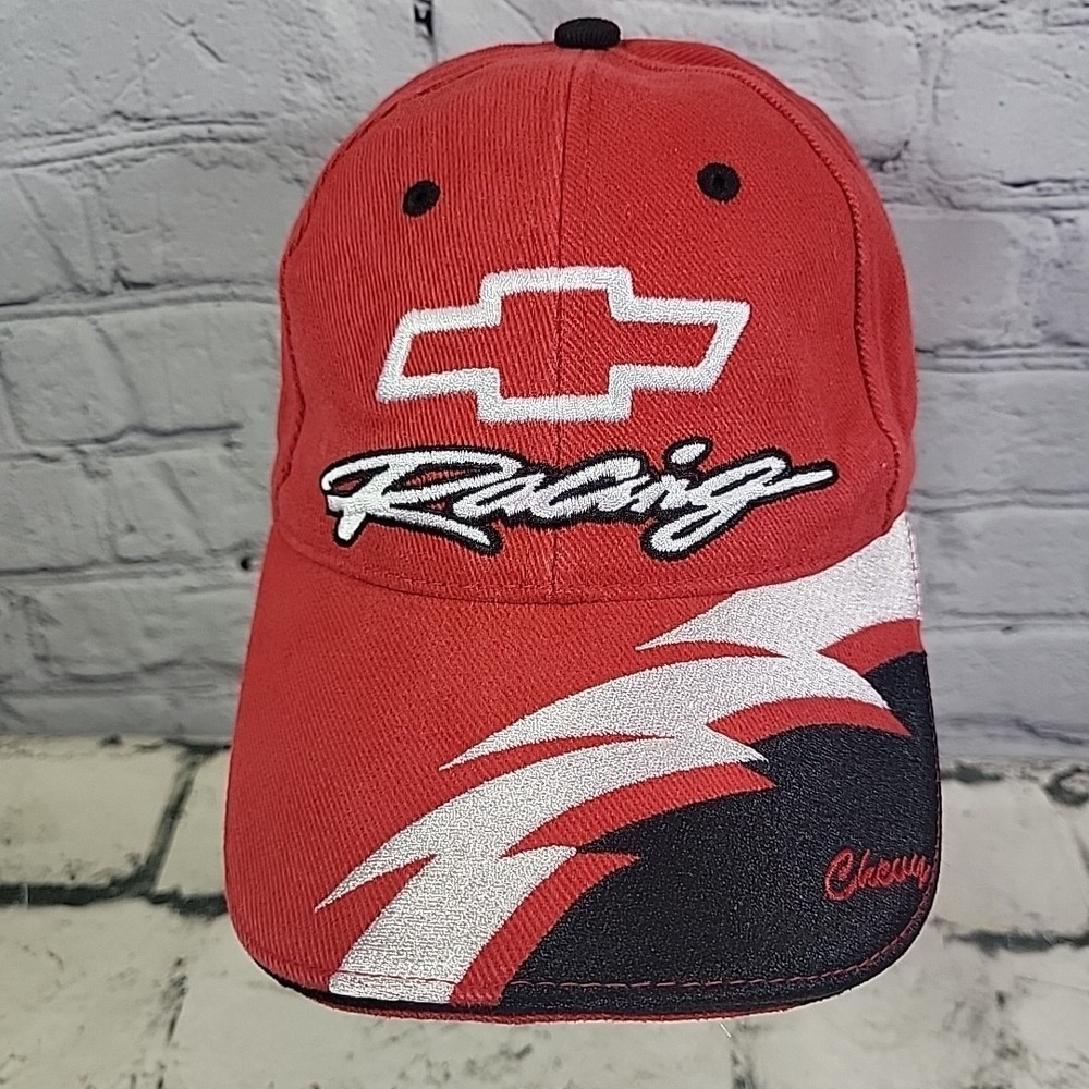 Y2K Chevy Racing NASCAR Chevrolet Cars Snapback Hat Baseball Cap Retro Black